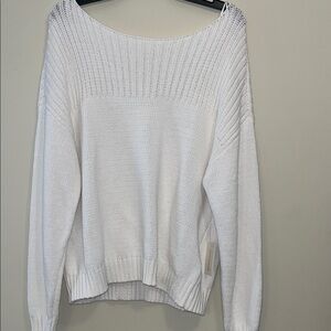 Lucky Brand Cream Crew Neck Sweater